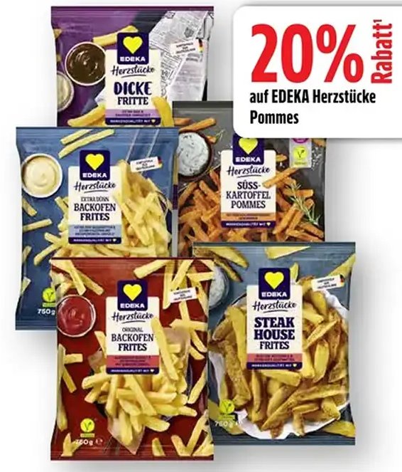 EDEKA Herzstücke Pommes