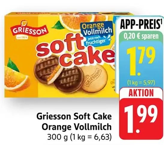 Griesson Soft Cake Orange Vollmilch