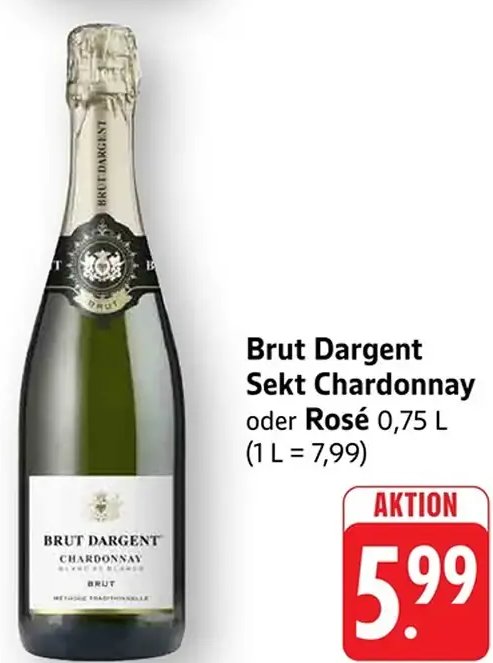 Brut Dargent Sekt Chardonnay oder Rosé