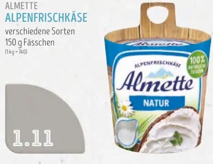 ALMETTE ALPENFRISCHKÄSE