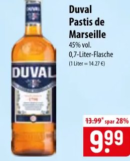 Duval Pastis de Marseille