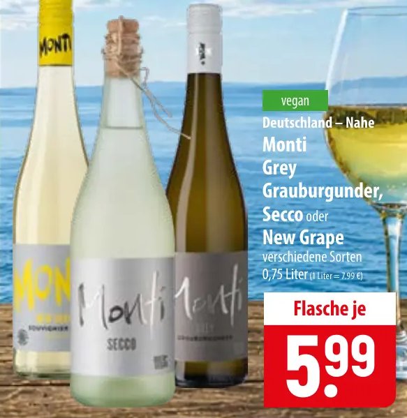 Monti Grey Grauburgunder, Secco oder New Grape