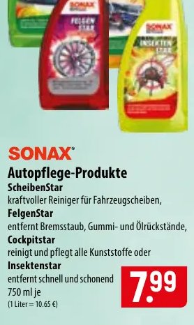 SONAX Autopflege-Produkte