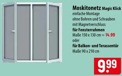 Moskitonetz Magic Klick