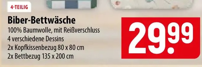 Biber-Bettwäsche