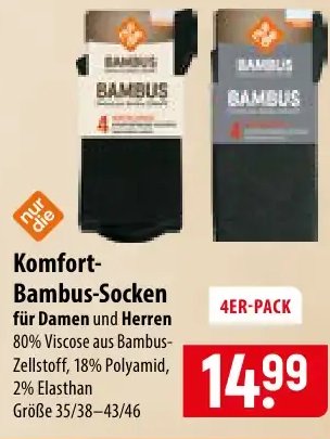 Komfort-Bambus-Socken
