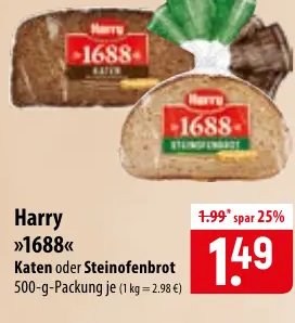 Harry »1688« Katen oder Steinofenbrot