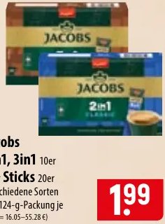 Jacobs 2in1, 3in1 oder Sticks