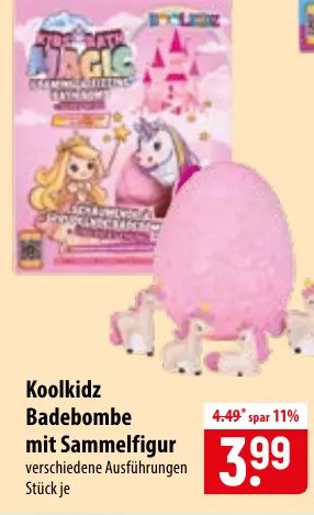 Koolkidz Badebombe mit Sammelfigur