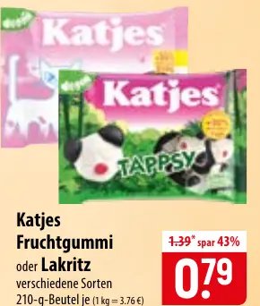 Katjes Fruchtgummi oder Lakritz