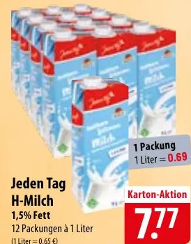 Jeden Tag H-Milch