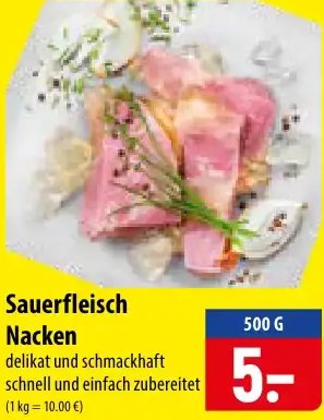 Sauerfleisch Nacken