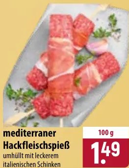 mediterraner Hackfleischspieß