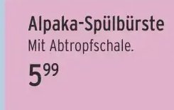 Alpaka-Spülbürste