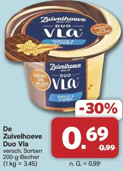 De Zuivelhoeve Duo Vla
