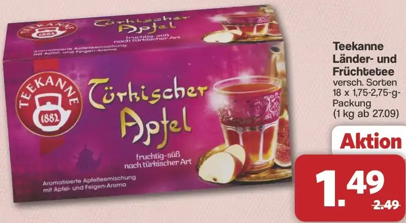 Teekanne Länder- und Früchtetee