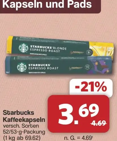 Starbucks Kaffeekapseln