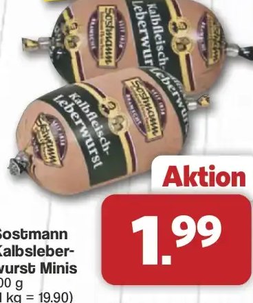 Sostmann Kalbsleberwurst Minis