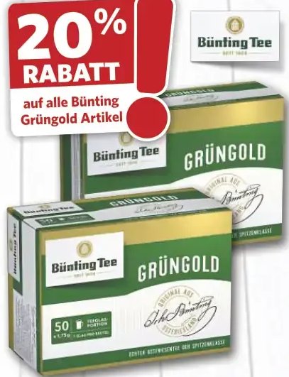 Bünting Tee Grüngold