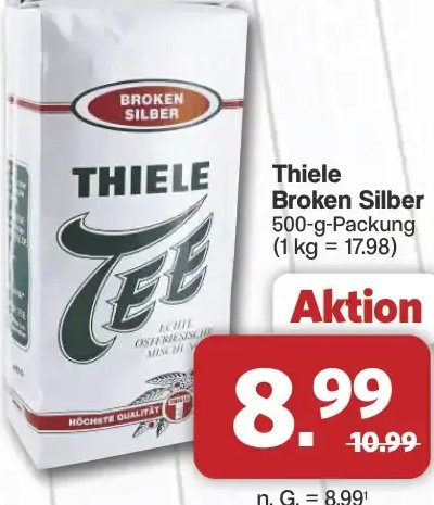 Thiele Broken Silber Tee