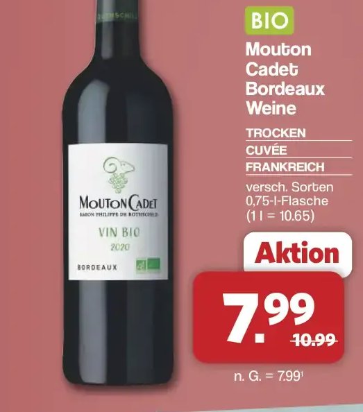 Mouton Cadet Bordeaux Weine