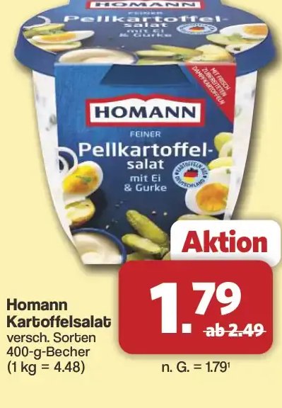 Homann Kartoffelsalat