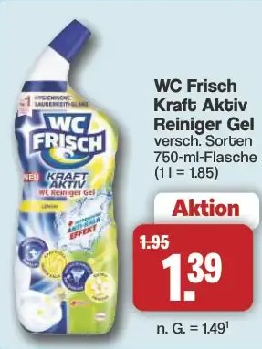 WC Frisch Kraft Aktiv Reiniger Gel