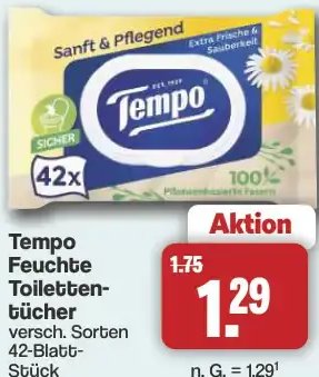 Tempo Feuchte Toiletten-tücher