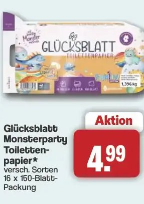 Glücksblatt Monsterparty Toiletten-papier*