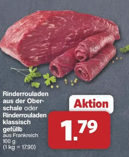 Rinderrouladen aus der Oberschale oder Rinderrouladen klassisch gefüllt