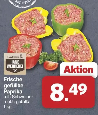 Frische gefüllte Paprika
