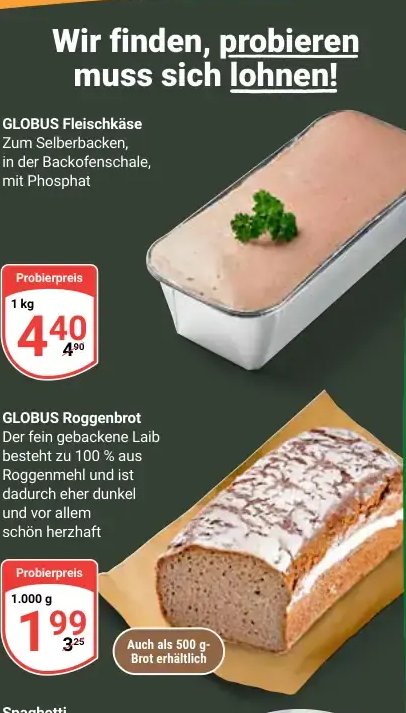GLOBUS Fleischkäse