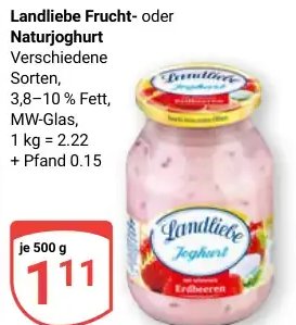 Landliebe Frucht- oder Naturjoghurt