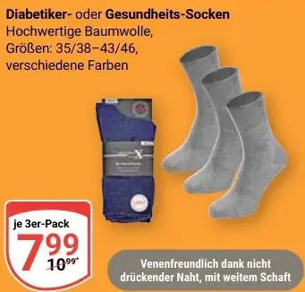 Diabetiker- oder Gesundheits-Socken