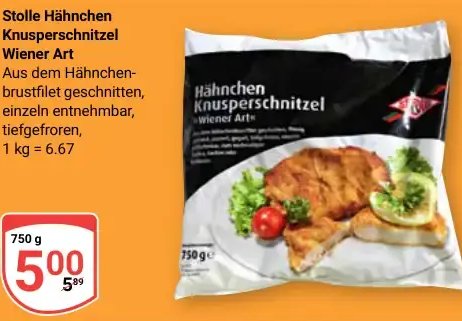 Stolle Hähnchen Knusperschnitzel Wiener Art