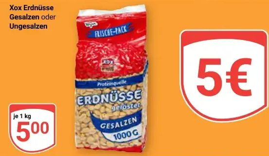 Xox Erdnüsse Gesalzen oder Ungesalzen