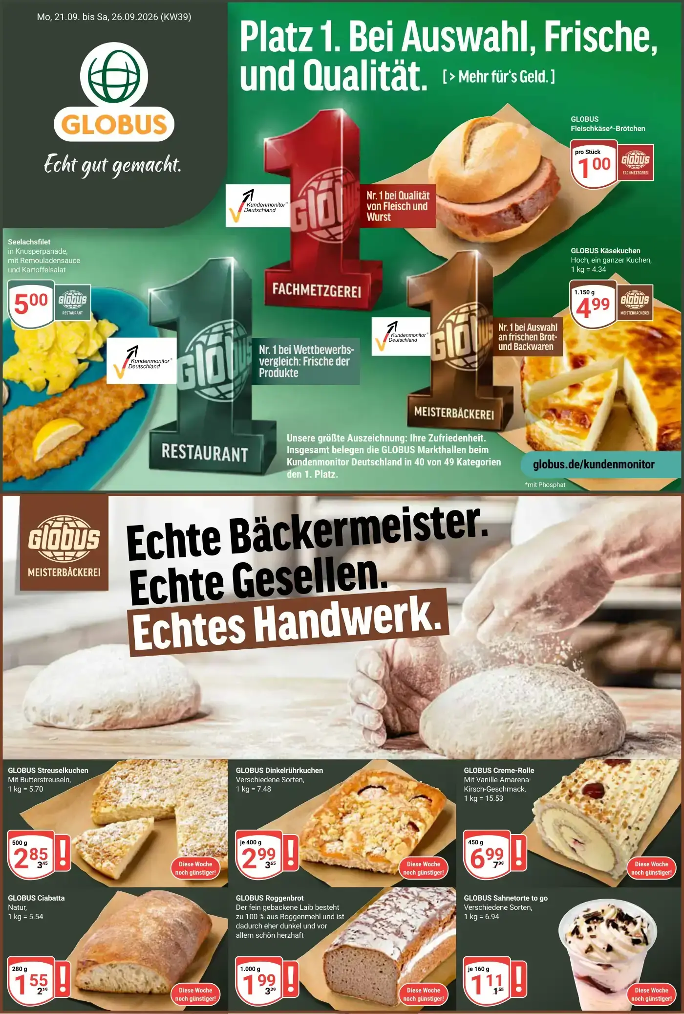 Globus Prospekt nächste Woche zum Blättern