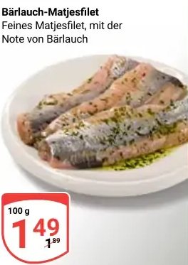 Bärlauch-Matjesfilet