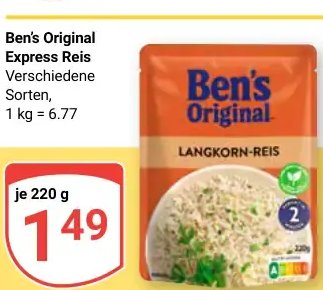 Ben's Original Express Reis