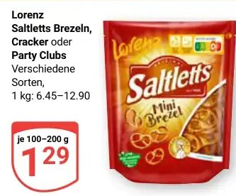 Lorenz Saltletts Brezeln, Cracker oder Party Clubs