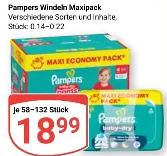 Pampers Windeln Maxipack