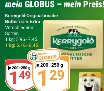 Kerrygold Original irische Butter oder Extra