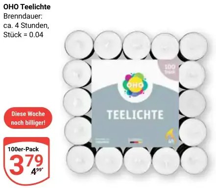 OHO Teelichte