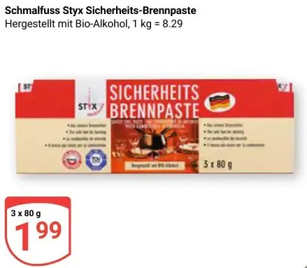 Schmalfuss Styx Sicherheits-Brennpaste