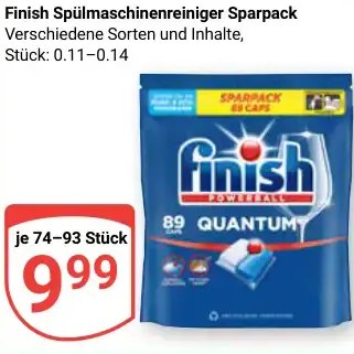Finish Spülmaschinenreiniger Sparpack