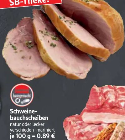Schweine-bauchscheiben