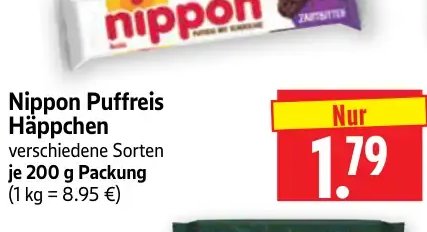 Nippon Puffreis Häppchen