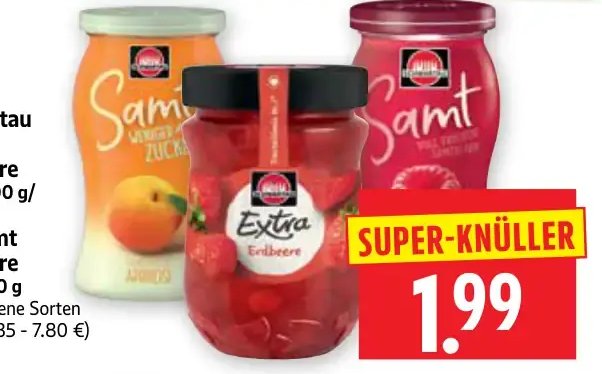 Schwartau Extra Konfitüre oder Samt Konfitüre