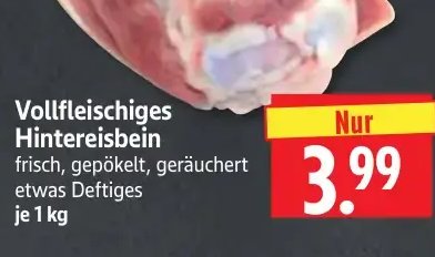 Vollfleischiges Hintereisbein