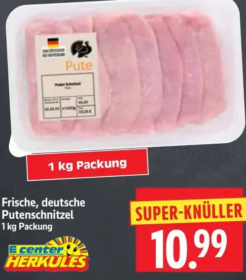 Frische, deutsche Putenschnitzel
